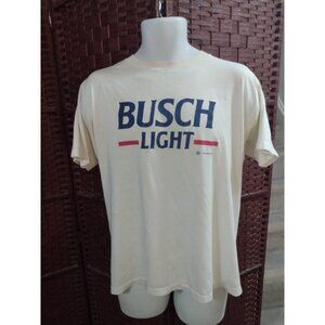 Vintage 90s Busch Light Beer T Shirt Single Stitch Adult Medium